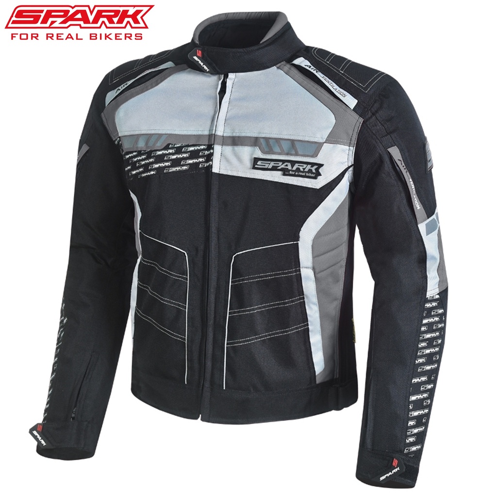 Jachetă textilă moto pentru bărbați SPARK MIZZEN EVO, gri
