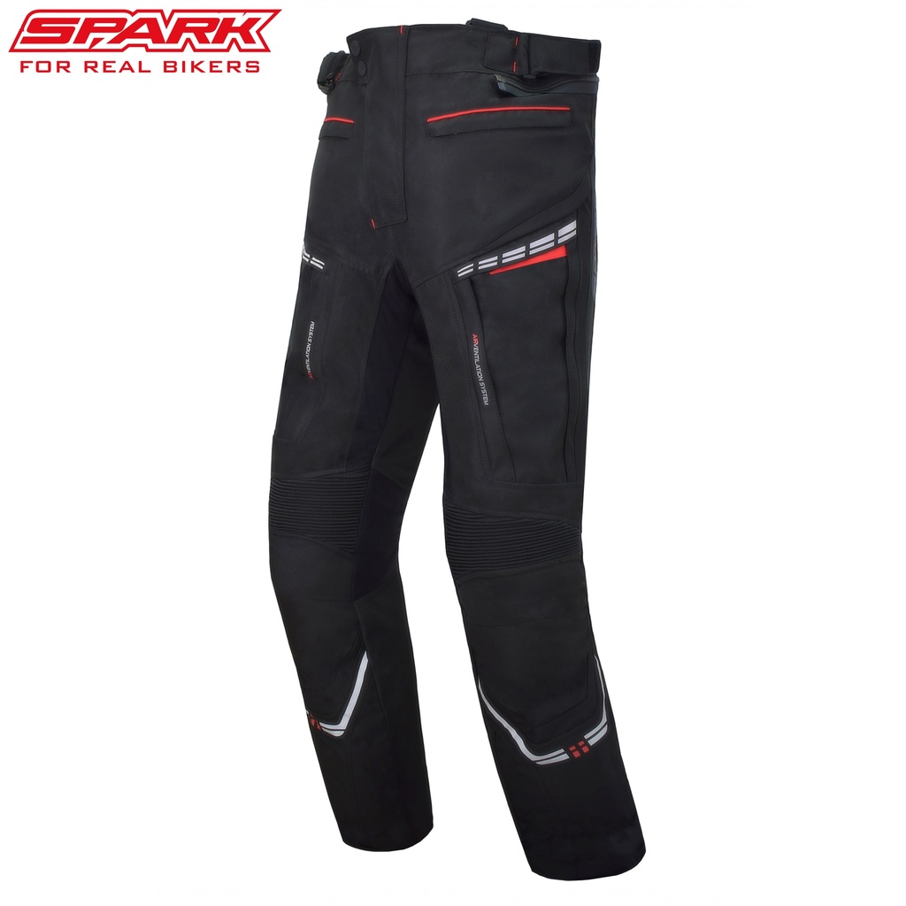 Pantaloni moto textil bărbați SPARK AVENGER EVO, Negru