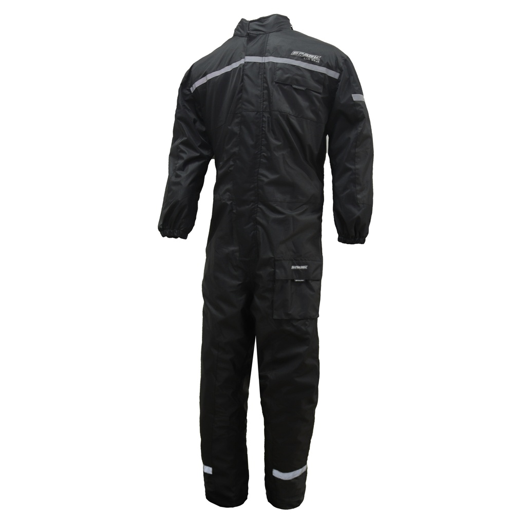 Combinezon impermeabil integral pentru ploaie Dift Black