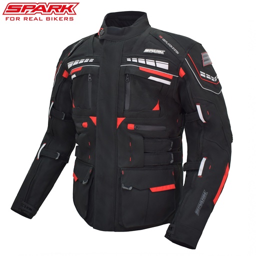 Jachetă textilă SPARK AVENGER EVO BLACK