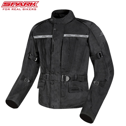 Jachetă textilă moto SPARK DURA EVO pentru bărbați, neagră