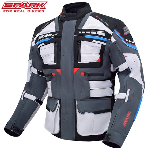 Jachetă textilă moto pentru bărbați SPARK AVENGER EVO, Tricolor