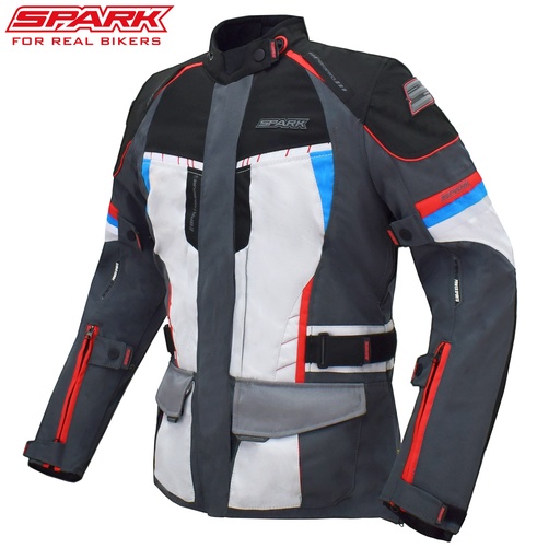 Jachetă textilă moto pentru dame SPARK VIOLA Trikolor