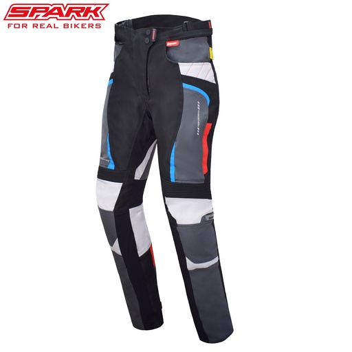 Pantaloni moto textili pentru dame SPARK VIOLA Trikolor
