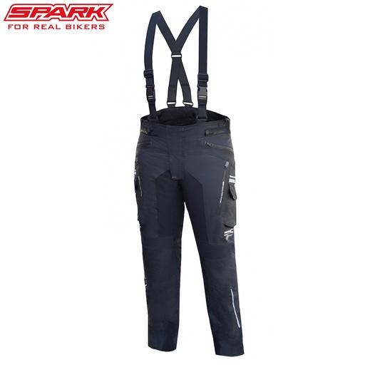 Pantaloni textili moto pentru bărbați SPARK PACER, Negru